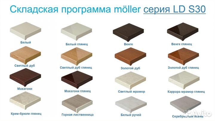 Подоконник пластиковый Moeller