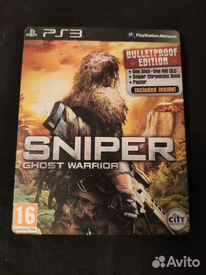 Sniper Ghost Warrior для ps3 steel book edition