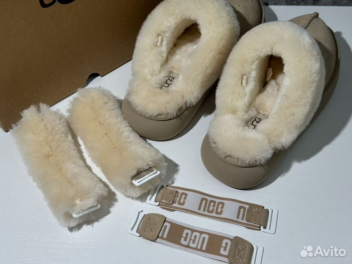 Меховые тапочки Ugg Slippers Disquette Sand