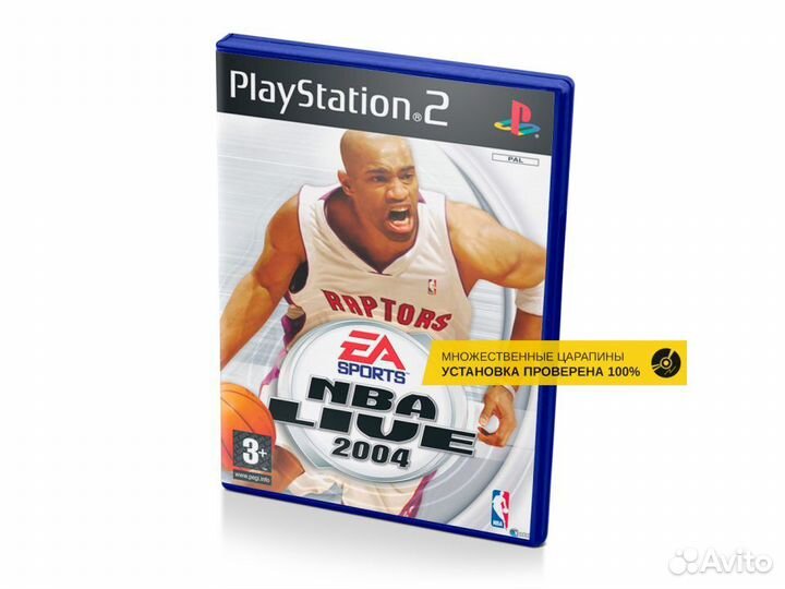 NBA Live 2004, б/у, множ.царап., английский (PS2)