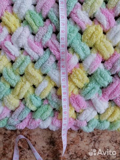 Плед детский вязаный ручная работа
