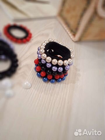 Набор резинок для волос с жемчугом