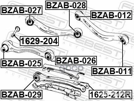 Болт с эксцентриком Mercedes Benz Amg C 43 4matic