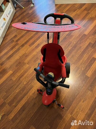 Трехколесный детский велосипед с ручкой бу