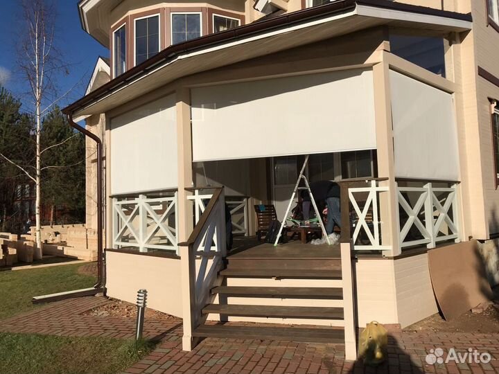 Жалюзи на веранду. Летние маркизы. Маркиза навес