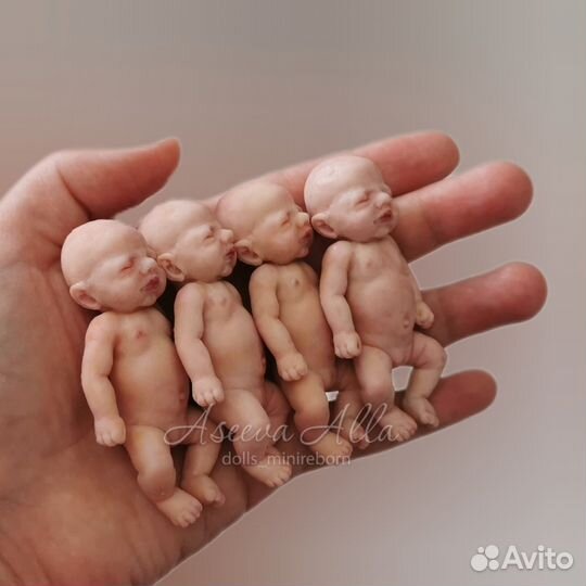 Силиконовый пупсик 6 см для Barbie