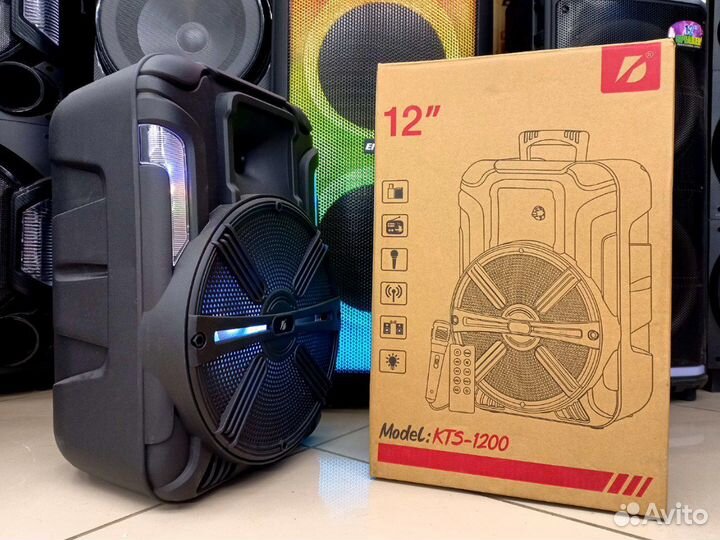 Большая Bluetooth колонка 80ватт KTS-1200