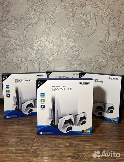 Подставка Dobe для Ps 5 с функцией охлаждения
