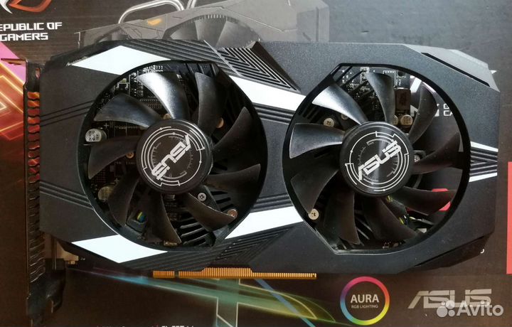 Видеокарта Asus GeForce GTX 1050 dual OC - 2Гб