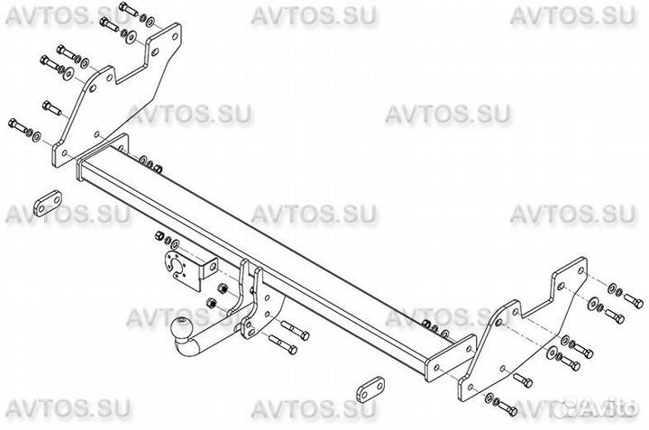 Фаркоп toyota hilux (2015) (AvtoS TY 40)