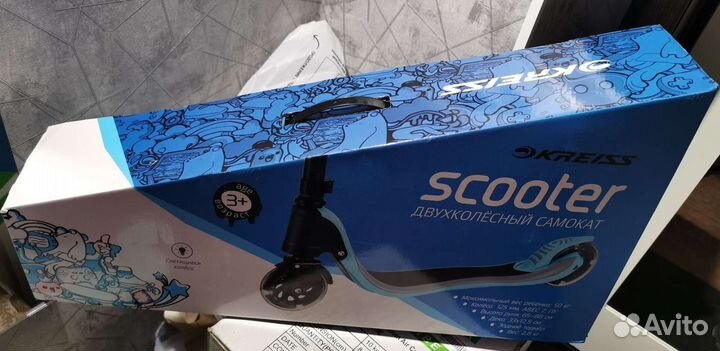 Двухколёсный самокат kreiss M-A125 scooter