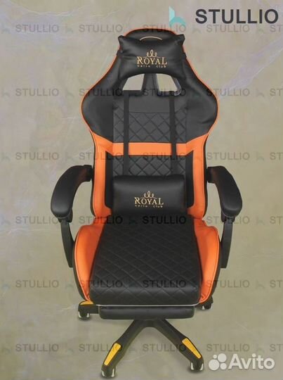 Компьютерное игровое кресло геймерское с массажем