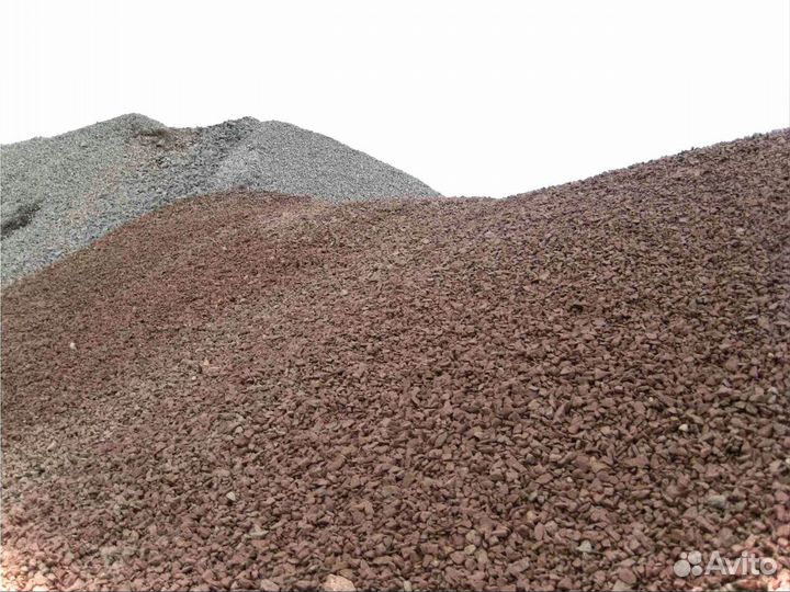 Высококачественный серый и розовый отсев