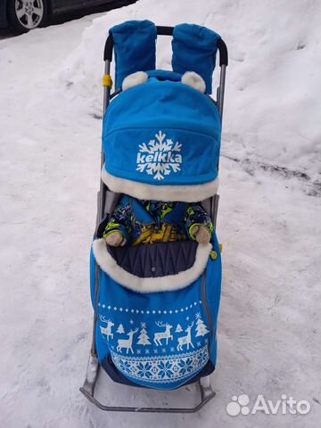 Детские сани с колесами