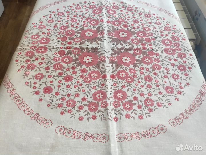 Скатерть лен СССР новая