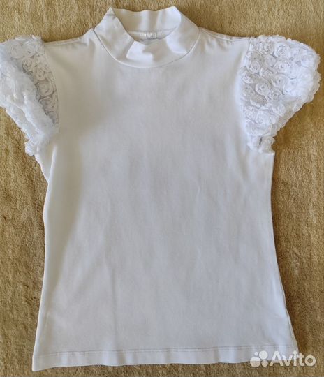 Школьные рубашки для девочки 146 пакетом