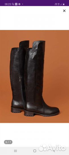 Сапоги зимние, натуральная кожа,натуральный мех