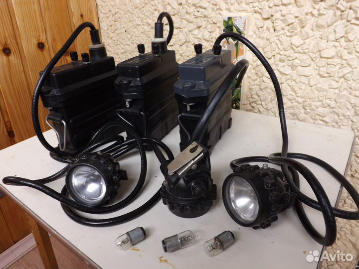 Шахтёрский аккумуляторный фонарь