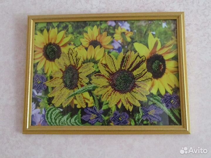 Картина вышитая бисером 