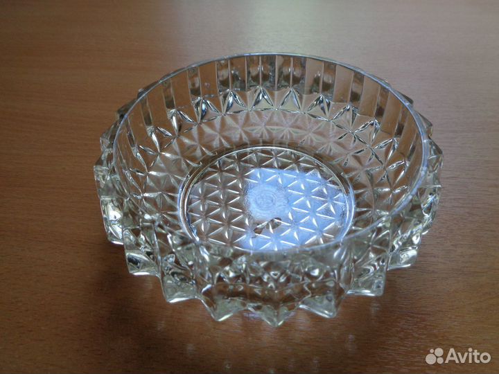 Хрустальная пепельница СССР с клеймом