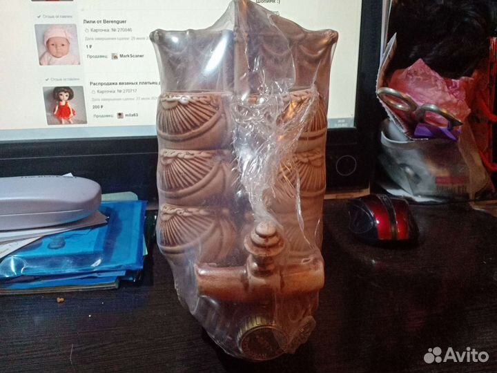 Ладья для вина + 6 стопок