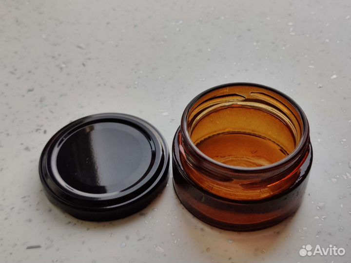 Банка 50мл темная Твист плоская