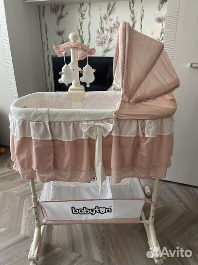 Люлька кроватка babyton для новорожденных