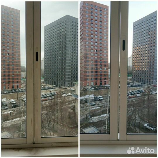 Чистка окон после ремонта/уборка после ремонта