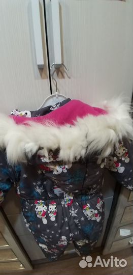 Зимний комбинезон для девочки 98