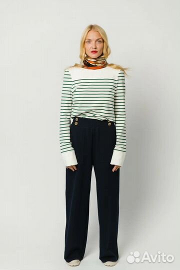 Джемпер Gabrielle женский (S, зелено-белый)