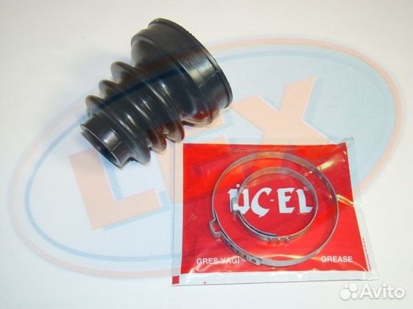 Пыльник шруса со смазкой и хомутами p.206-306-307