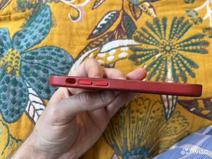 Чехол iPhone 12 mini leather magsafe оригинал