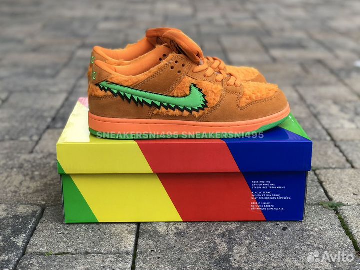 Кроссовки Nike SB Dunk Grateful Dead Bears Orange