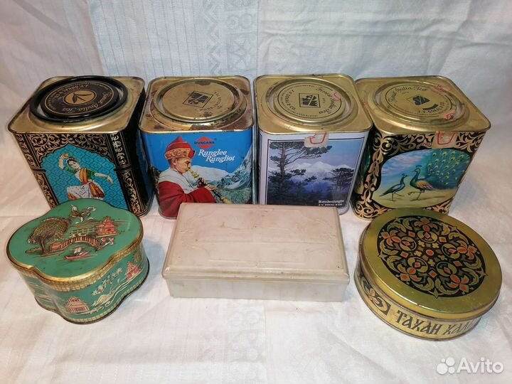 Банки жестяные пластмассовые СССР