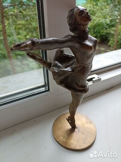 Фигуристка Бронза Статуэтка Спорт СССР