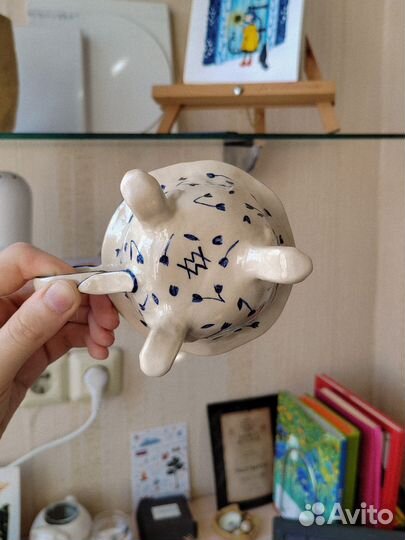 Керамическая чашка ручной работы, 150 мл
