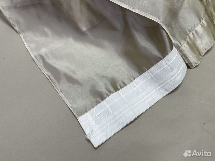 Тюль кремовый готовый 5,8 м