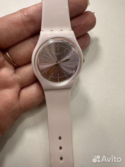 Часы swatch женские розовые