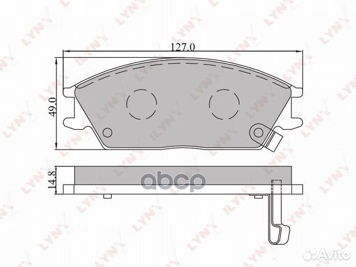 Колодки тормозные дисковые перед BD3601 LYN