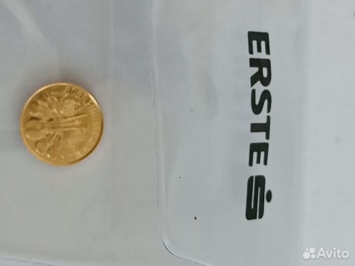 Золотая монета 4 евро Австрия