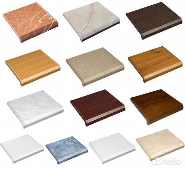 Подоконники пвх в распил. Белые и Цветные