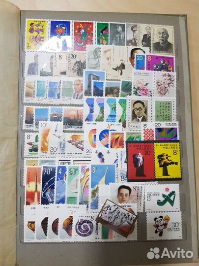 Альбом марок Китая 1980-1990 2 часть