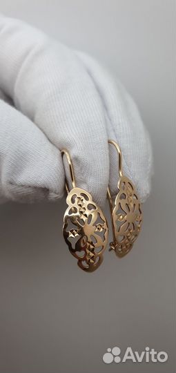 Золотые серьги 585 проба