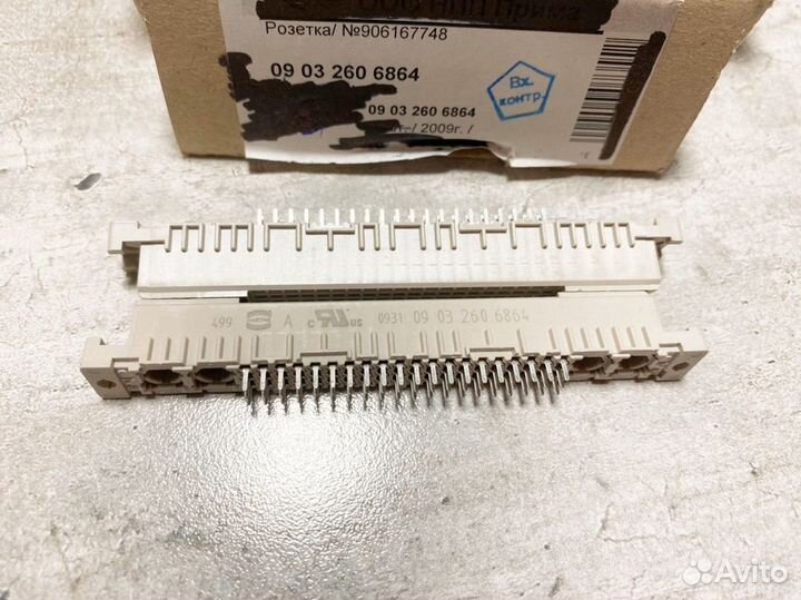 Разъем din 09032606864 Harting