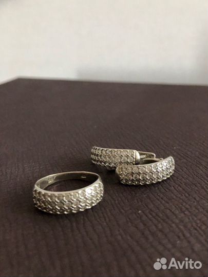 Комплект Sokolov серьги, кольцо (серебро)