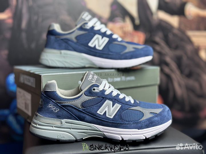 Кроссовки New balance 993 синие 41-43 мужские