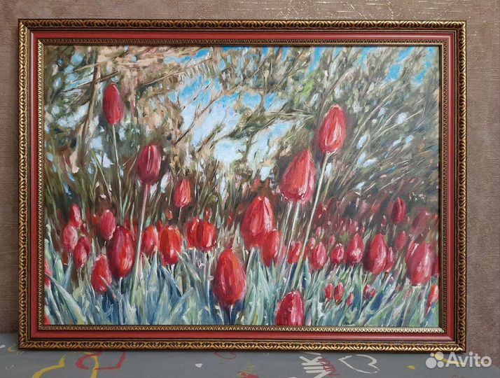 Картина маслом на холсте в раме