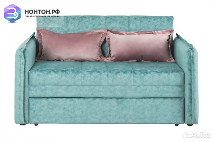 Диван выкатной Виола бирюзовый