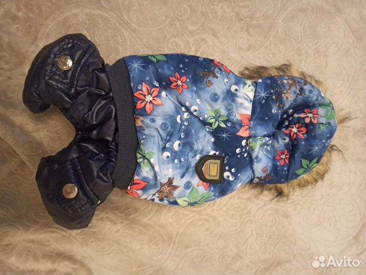 Комбинезон зимний для собак мелких пород