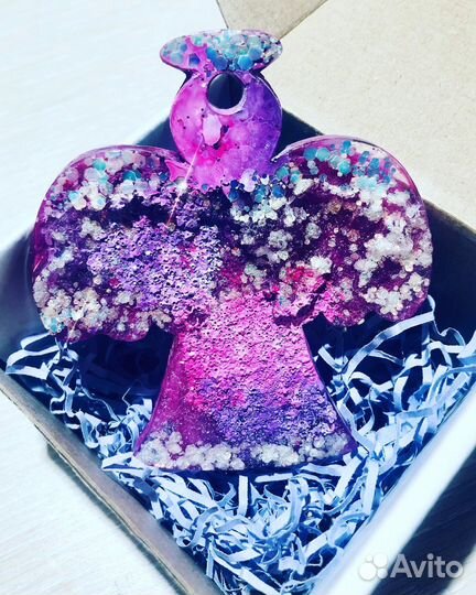 Елочные игрушки из эпоксидной смолы